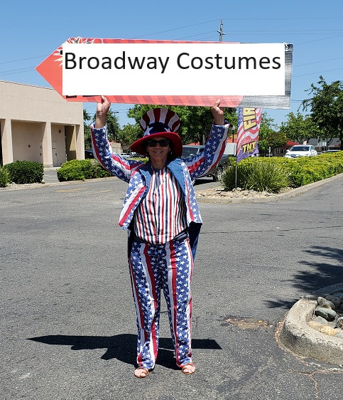 picture of one of our Uncle Sam costumes