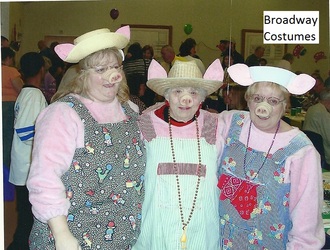 Picture of our 3 Little Pig costumes