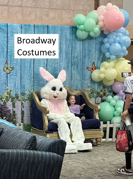 picture of our Easter Bunny Costume in Action