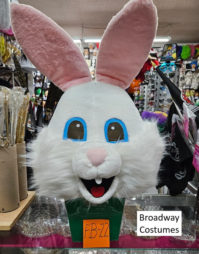 Picture of one of our fur-covered Easter Bunny heads