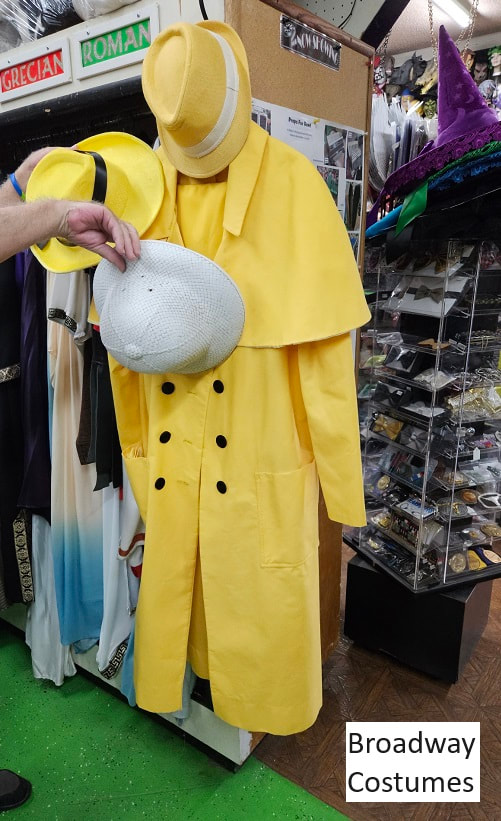 picture of an example costume for Colonel Mustard for CLUE