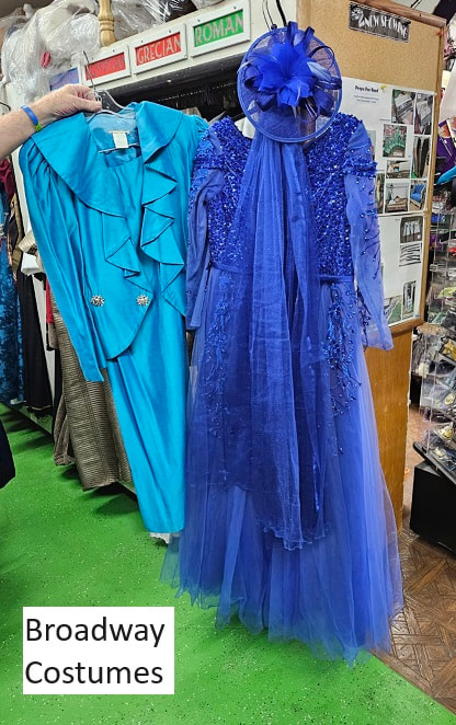 picture of an example costume for Mrs. Peacock for CLUE