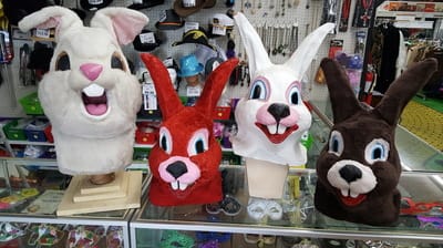 Picture of various Easter Bunny heads