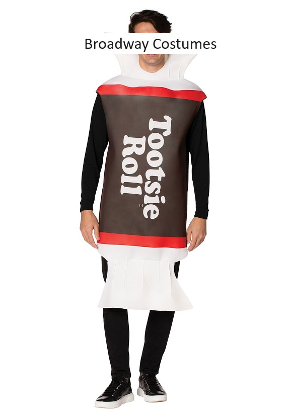 picture of our Tootsie Roll Costume