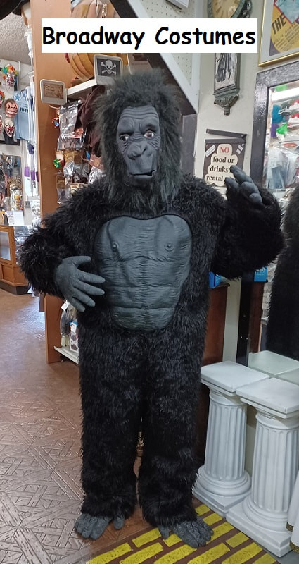 a picture of one of our gorilla costumes