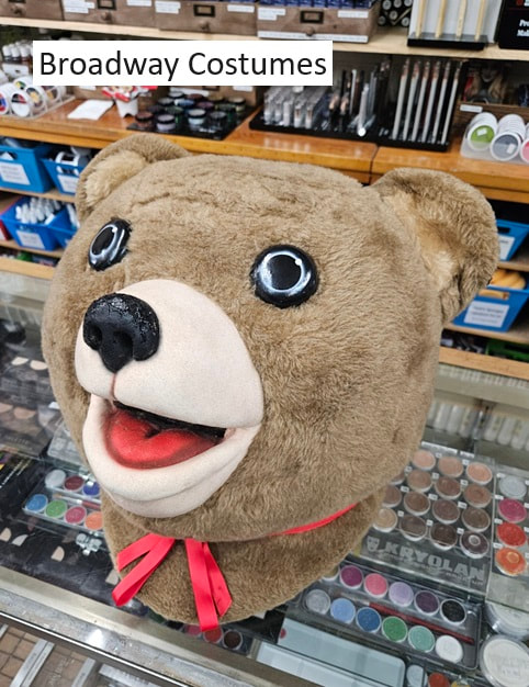 picture of our Teddy Bear Mascot Head