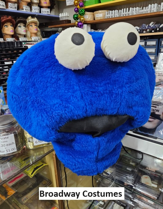 picture of our blue monster mascot head