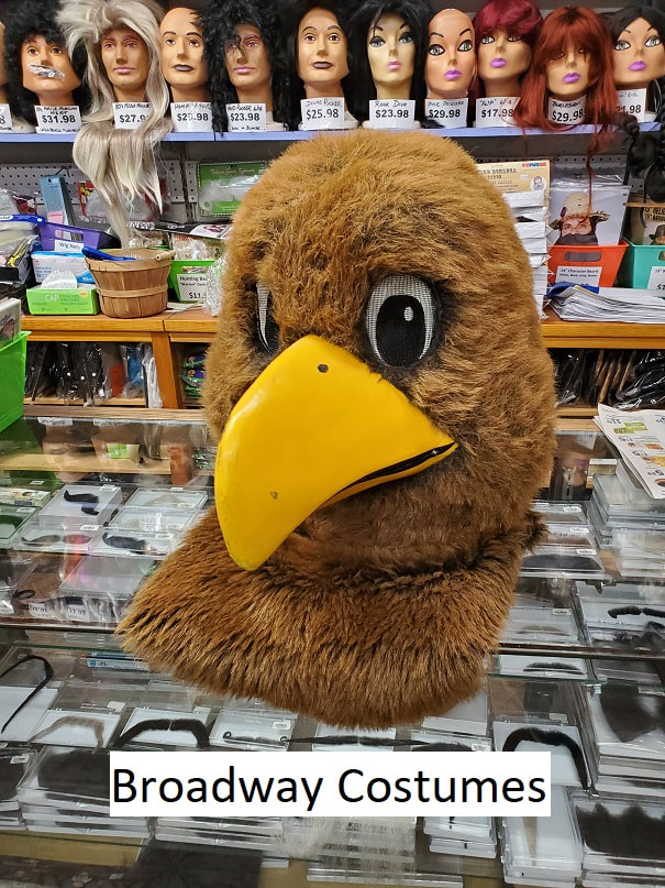 Picture of our golden eagle mascot head