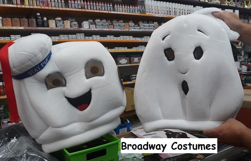 picture of our Mascot Heads - Ghostbuster Characters