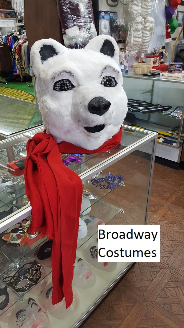 Picture of our polar bear mascot head