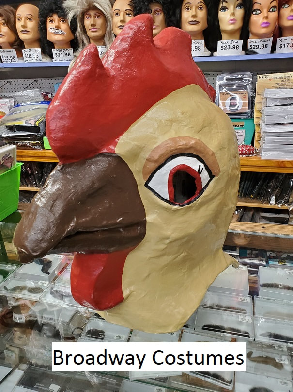 Picture of our rooster mascot head