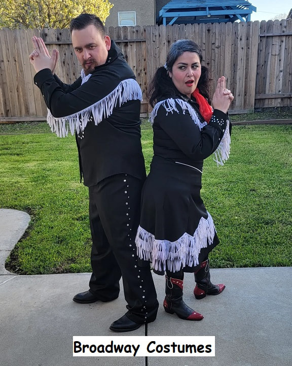 picture of a couple in our western costumes
