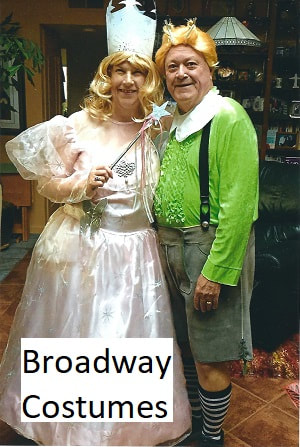 a picture of Glinda and a Munchkin from the Wizard of Oz
